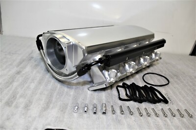 102MM T6061 ALUMINUM LOW PROFILE LS3 L92 L99 LSA INTAKE MANIFOLD 6.2L SILVER