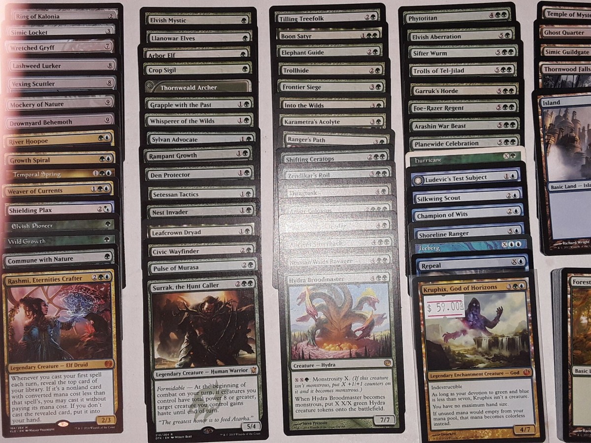 MTG Commander Deck Kruphix, God of Horizons Magic the Gathering Cards Simic  Ramp | eBay