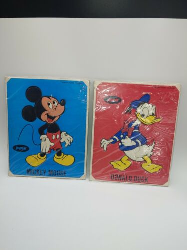 Lot de 2 puzzles plateau Jaymar - Walt Disney Donald Duck & Mickey Mouse - Photo 1/7