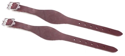 Paire D'entraves Pour étriers Western En Cuir Latigo Premium Couleur Bordeaux 972700
