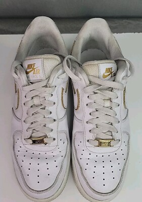 air force 1 low icon clash white metallic gold