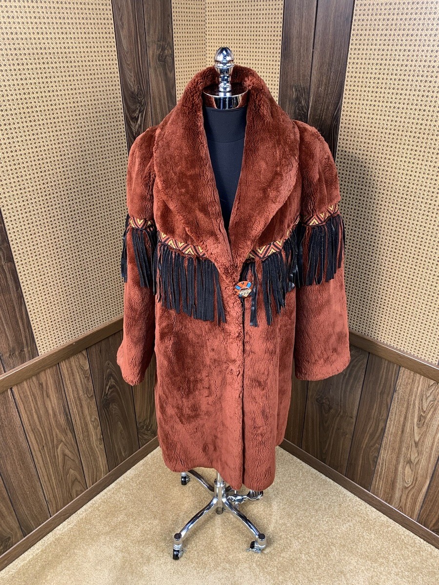 Fur Collar Zuki Sheared Beaver Coat ZUKI MAXIMILIAN AT