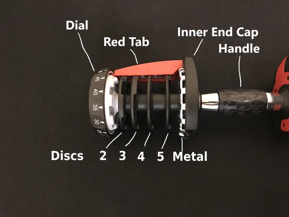 OEM Bowflex 552 SERIES 2 Disc 3 SelectTech Dumbbell Replacement Part (NOT 3D) - Image 3 of 4