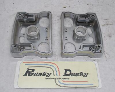 Set of 2 Early Big Dog Harley Evo S&S Lower Chrome Billet Rocker Boxes ...