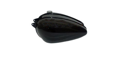 BSA Bantam D1 D3 Stahl Glänzend Schwarz lackierter Stahl Kraftstofftank mit Deck