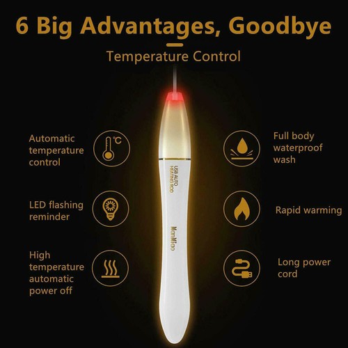 Lots USB Heating Rod Led Heater Warmer Male Sex Pad Stick AUTO 38℃ Control Toys - Picture 11 of 12