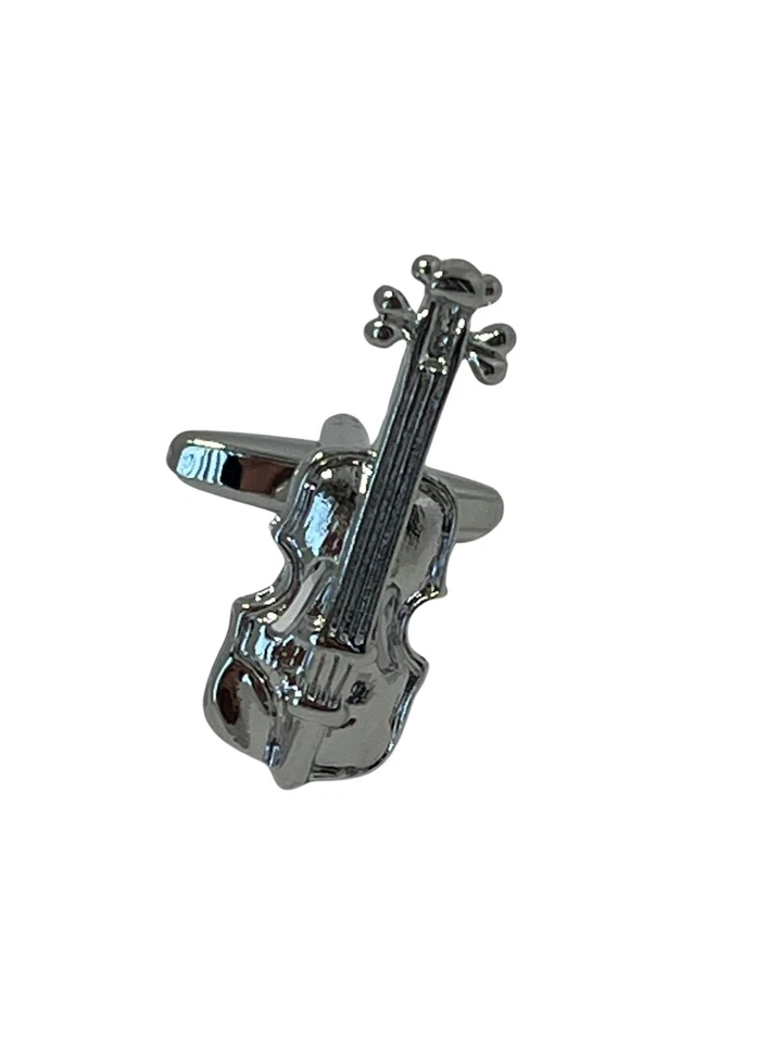 Violoncello Musical Silber Stil Manschettenknöpfe Von Frederick Thomas - Bild 4 von 4