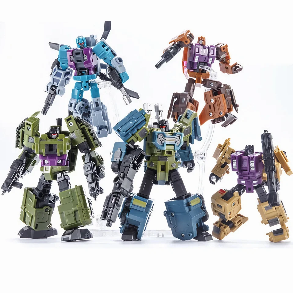 Boneco brinquedo 11" Bruticus PT-05 Transformation 5 em 1 robô G1 Titan Deformation - Imagem 3 de 4