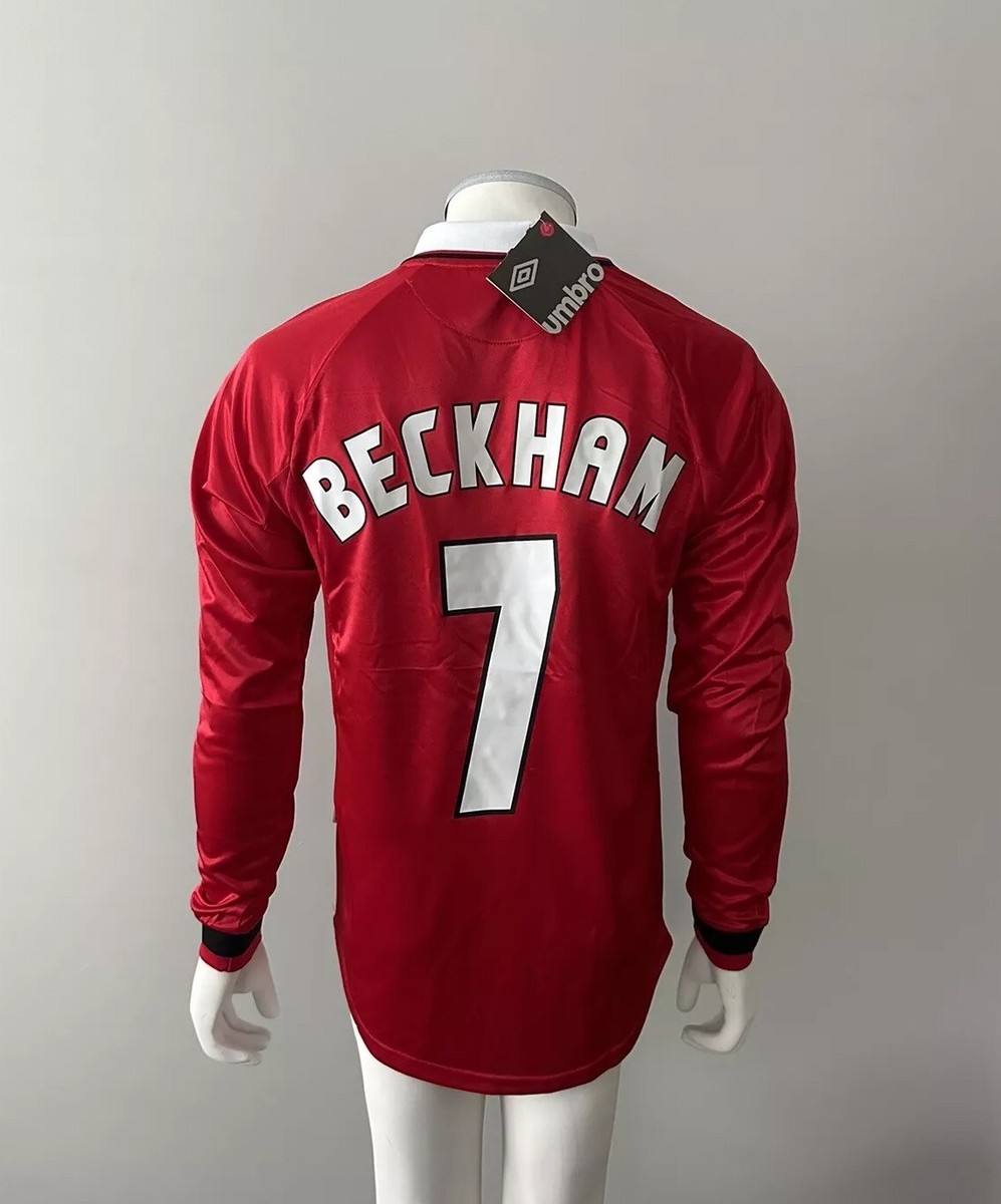 Manchester United David Beckham CL Final 1999 Long Sleeve Red