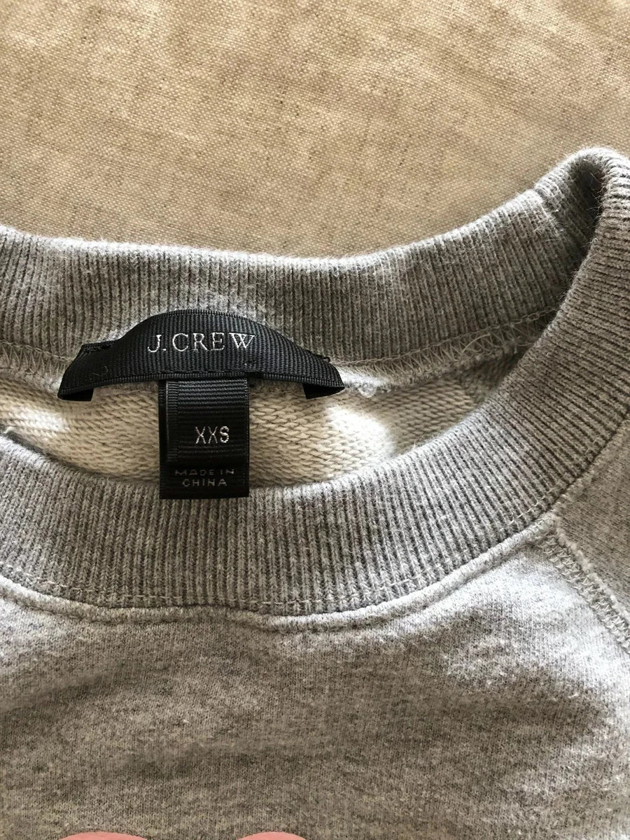 J crew store grey sweatshirt