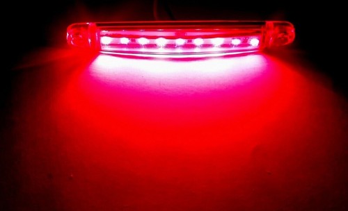 10x 9 LED Begrenzungsleuchten 12V 24V Rot Positionsleuchten LKW PKW Anhänger Е9 - Bild 4 von 4
