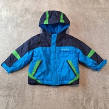 Columbia Coat Infant Baby 24 Months Blue Bugaboo Omni-Tech Hooded Pockets Winter