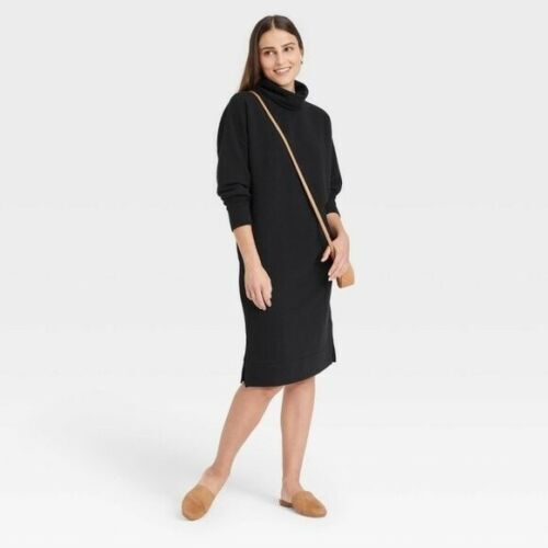 A New Day Black Long Sleeve Turtleneck 