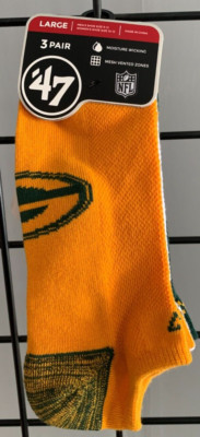 Green Bay Packers '47 Brand 3 pack socks  *FREE SHIPPING*