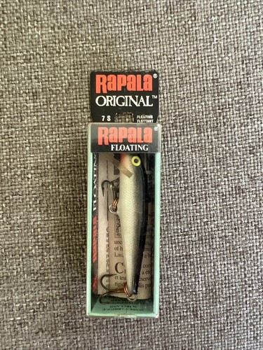 Rapala Original Floating Lure F-7S 7cm 2 3/4” 4g 1/8oz Silver Vintage NIB