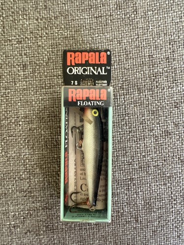 Rapala Original Floating Lure F-7S 7cm 2 3/4” 4g 1/8oz Silver Vintage NIB - Afbeelding 1 van 5