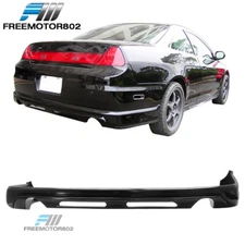 Fit 98-02 Honda Accord Coupe PU JDM Style Black Rear Bumper Lip Diffuser Bodykit