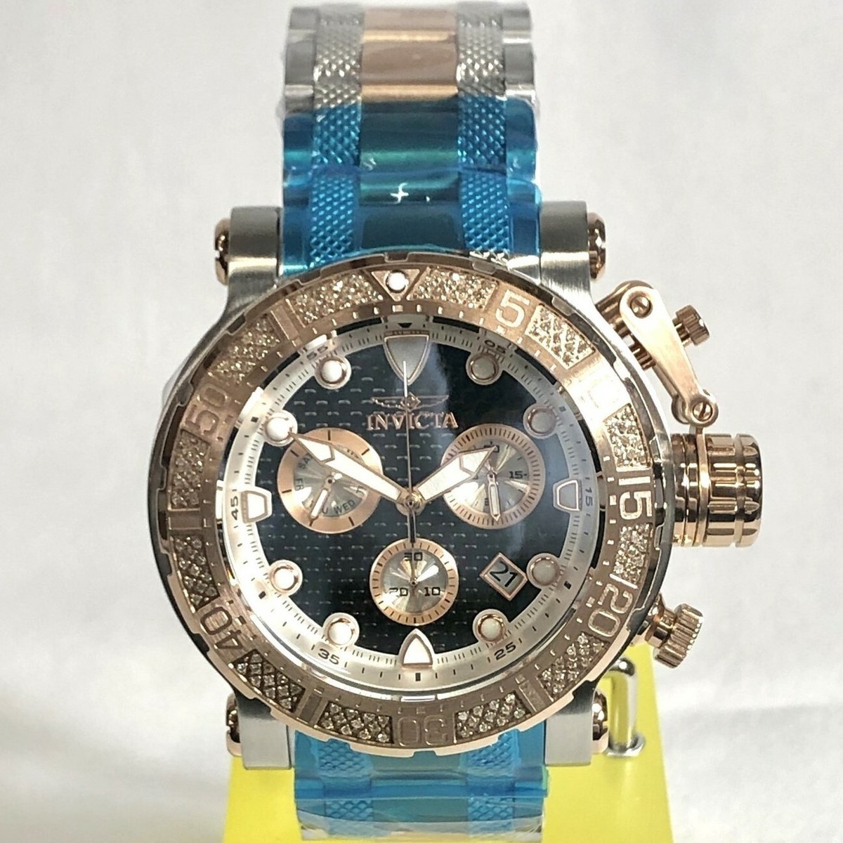 INVICTA 30677 52mm Coalition Forces Diamond Carbon Fiber