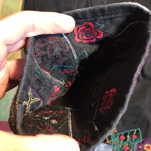 Vtg OshKosh Tag 5 Straight Black Jeans Denim Girls Youth Kids Pants Embroidered - Picture 3 of 10