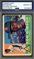 Bob Gibson Cards, Rookie Card and Autographed Memorabilia Guide 30