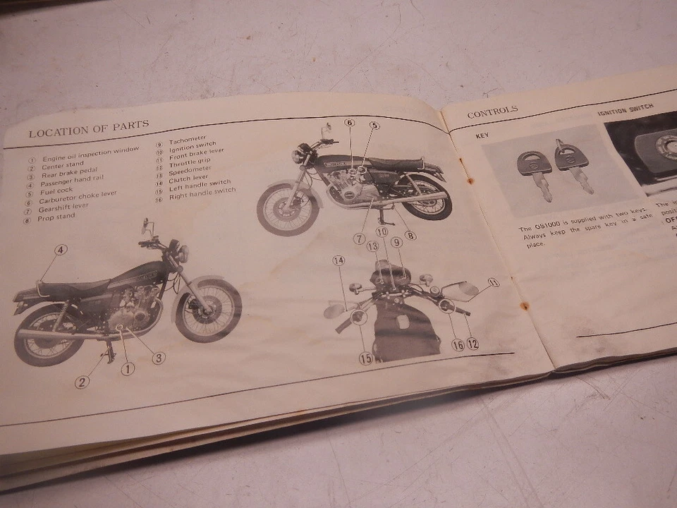 Suzuki GS1000 1978 manual del propietario GS 1000 78 Foto 2 de 4