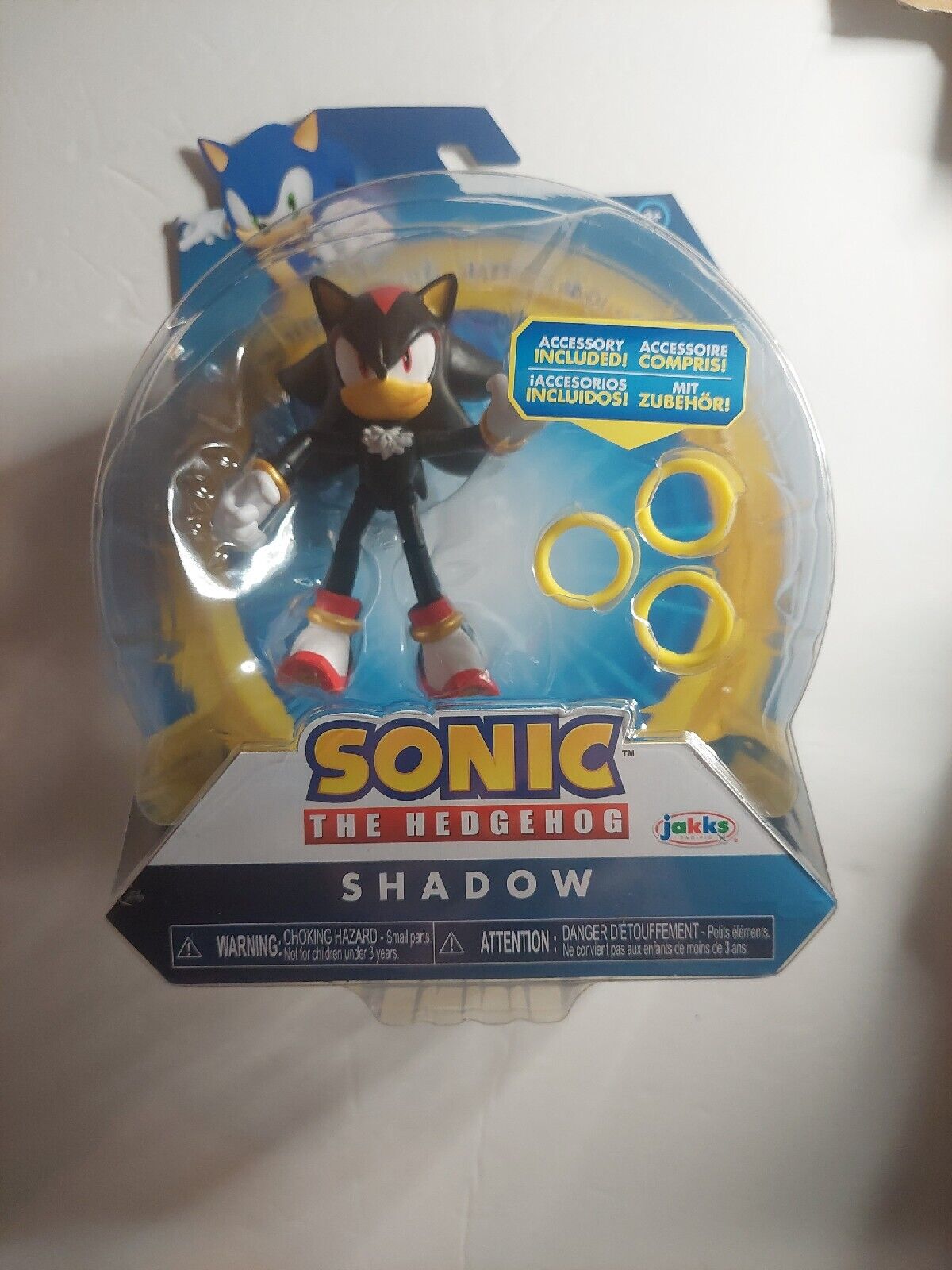 Sonic The Hedgehog - Shadow with Super Ring - 4 Inch Action Figure