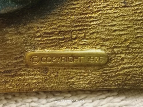 1976 "White Motor Corporation" White Semi Truck Brass Belt Buckle - Picture 5 of 7