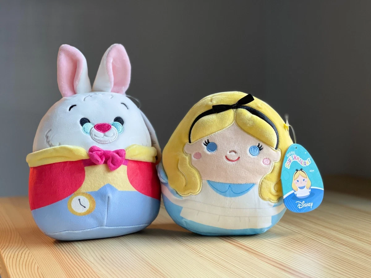 Squishmallows x Disney Alice in Wonderland & White Rabbit 2pc Set