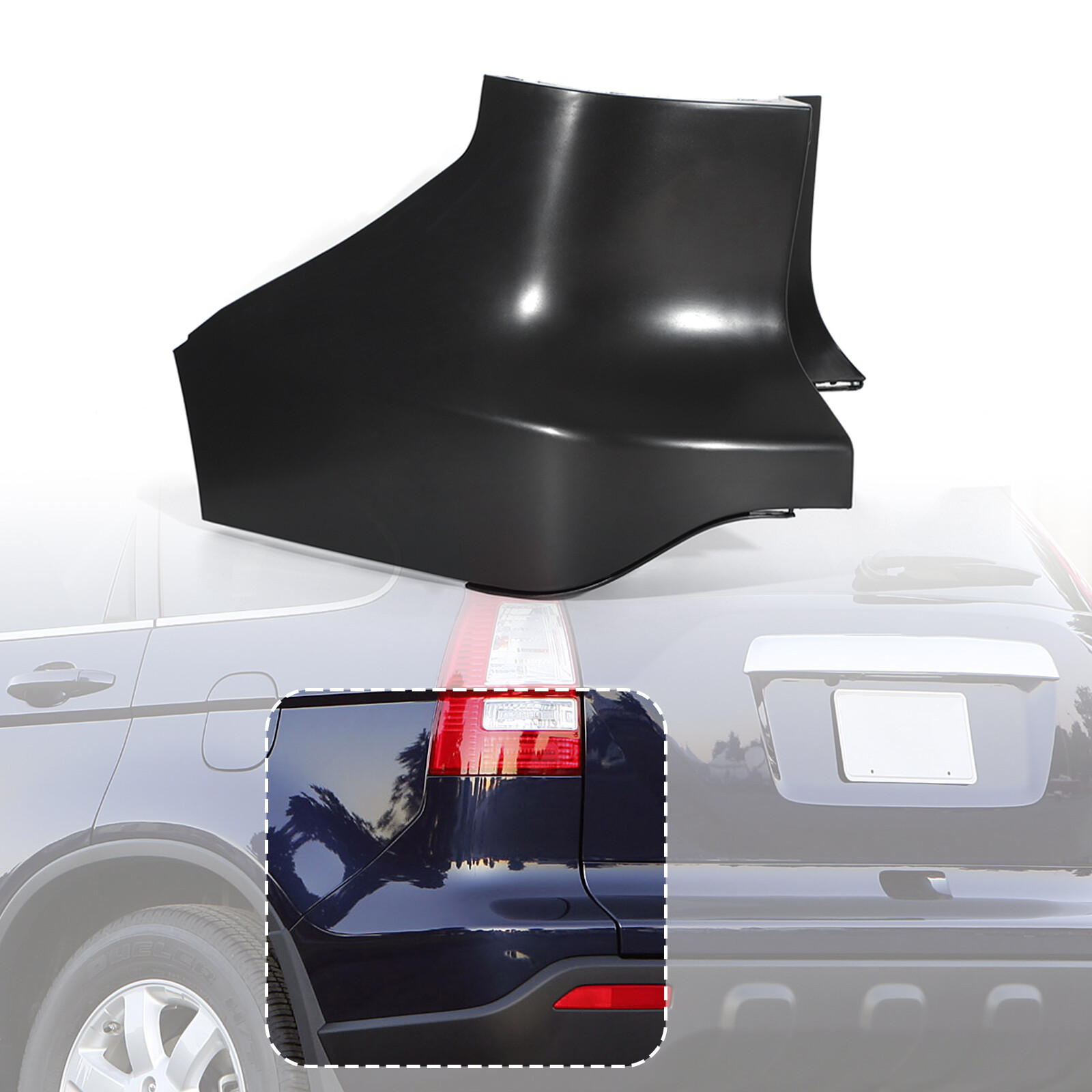 Rear Bumper End Cap Cover Fit For 2007 2008 2009 Honda CRV CRV Left
