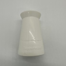 Tupperware Weighted Toothbrush Holder White Modern Vintage NOS NEW
