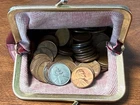 Lot of (100+) U.S. Wheat Pennies in Old Change Purse