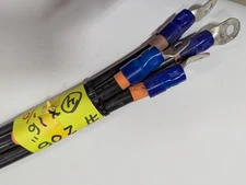 4 pcs 1/0 AWG  Copper Cable  Approx 16" Long 206  "Visit store 4 more listings"