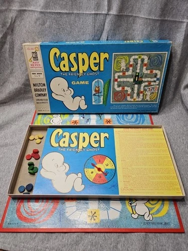 Casper the Friendly Ghost Board Game 1959 Vintage Milton Bradley Complete #4018