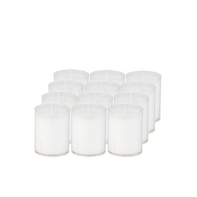 Sovie  Refill Kerzen in Transparent, Brenndauer 24 Std., 12er Pack