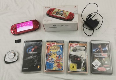 Sony PSP 3004 Slim & Lite Radiant Red - Tekken, Gran Turismo, Fat Princess, NFS