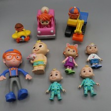 Cocomelon JJ Doll TomTom Figures Blimpi Racer Car Toy Lot Cartoon