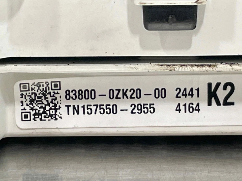 Toyota Corolla 2011 1,8 cuadro de instrumentos velocímetro OEM 83800-0ZK20 11 Foto 2 de 4