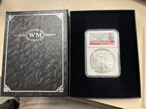 2012-S Struck at San Francisco Mint Silver Eagle NGC MS-70 Early Releases