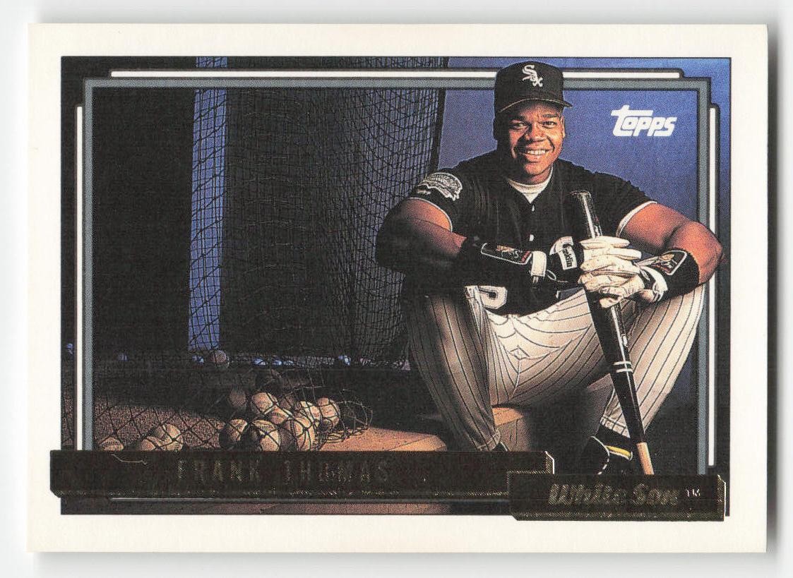 1992 Topps #555 Frank Thomas Gold Chicago White Sox HOF