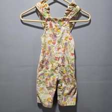 Vtg Health Tex Overalls Healthtex Boy Girl Fun CArtoon Print Corduroy 18 Months
