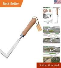 Tidy Up Your Garden with Our 13 Inch Manual Weed Removal Tool - Stainless Steel
