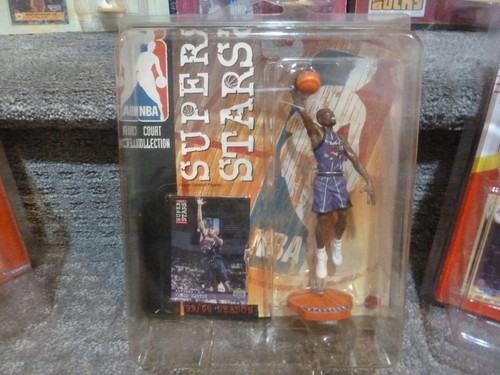 Lotto Figurine Starting Lineup Magic Johnson Larry Bird Vince Carter Wilt Kareem - Foto 4 di 13