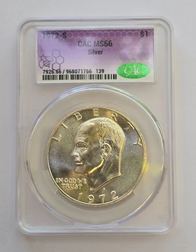 Photo of a 1972-S Eisenhower Dollar 40% Silver from an eBay listing that sold on Jul 19, 2026