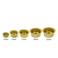 Bobeches Candle Wax Collar Drip Catcher - Brass Tone