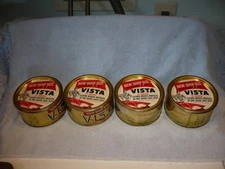 4 Vintage 1950's 1960's Simoniz Vista Auto Car Wax Shop Size
