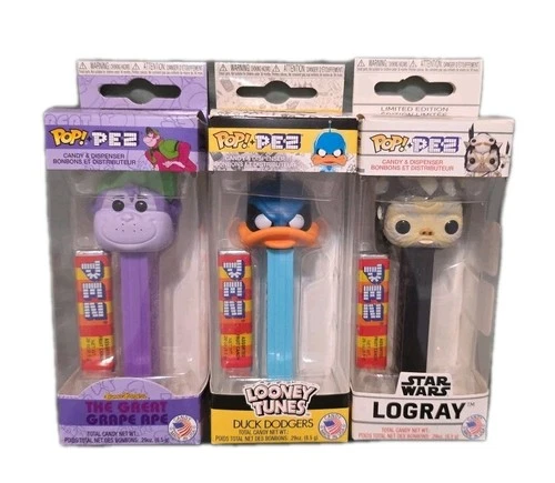 Funko Pop Pez Lot of 3 Star Wars, Looney Toons And The Grape Ape