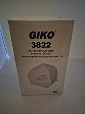 GIKO FFP2 Respirator Masks Pack of 50 Disposable Dust Masks 5-Layer Protection