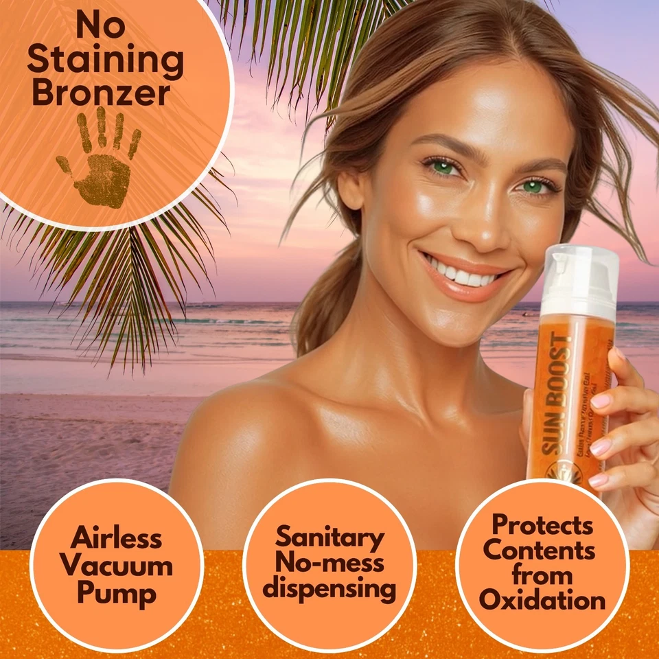 Elegant SUN BOOST Indoor Outdoor Dark Tanning Accelerator Power Gel Shimmer Dust - Image 3 of 4
