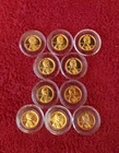 1957 P LINCOLN WHEAT PENNY-GEM PROOF-LOT OF 10 COINS