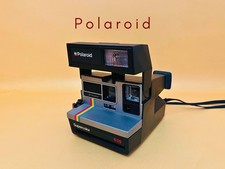 Vintage Polaroid Supercolor 635 Instant Camera Rainbow Stripe 600 Series Tested